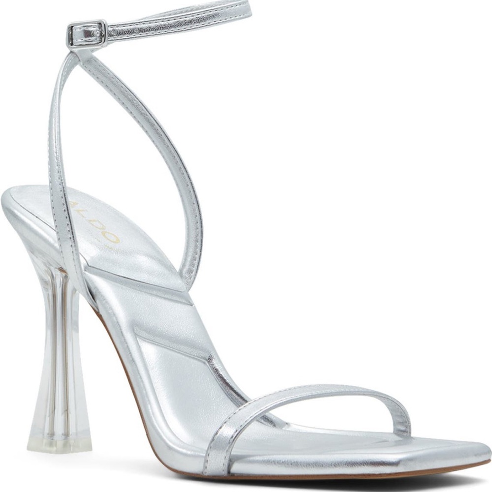 ALDO silver high heels, size 6.5 from Nordstrom